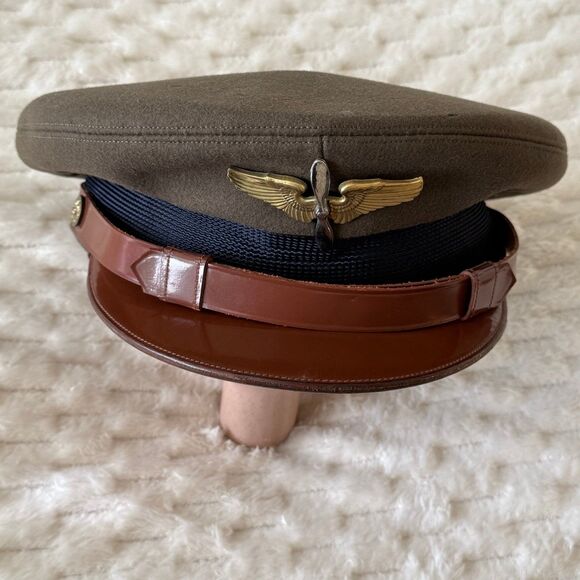 WWII US Army Military Army Air Corps Cadet Hat - Picture 4 of 12